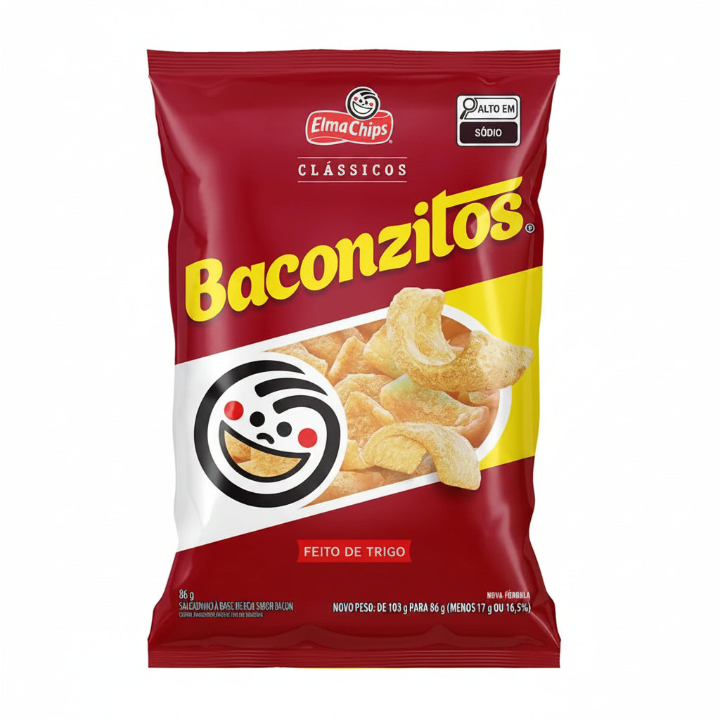 Elma Chips Salgadinho Baconzitos (86g)